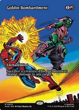 1x (23 MAR) Goblin Bombardment - BORDERLESS SOURCE MATERIAL MTG Marvel's Spider-
