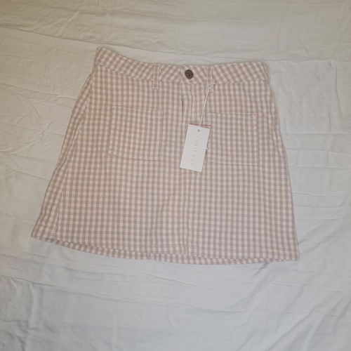 Neu Jamie Kay Georgia Twill Rock Gingham Pink Rock Größe 9y - Bild 1 von 5