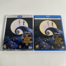 Nightmare Before Christmas DVD Blu-ray 3D Digital Copy with Lenticular Slipcover