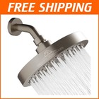 6" High Pressure Rainfall Shower Head - 360° Adjustable with Anti-Clog Jets