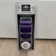 Andis Small 5 Pieces Nano-Silver Magnetic Comb Set Clipper Guards Barber #66345
