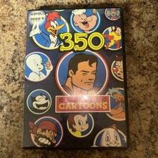 350 CLASSIC CARTOONS DVD 4 DISC SET 2008, SUPERMAN, POPEYE, MIGHTY MOUSE MINT