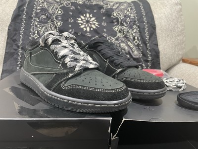 19.5㎝　TravisScott × Jordan1 BlackPhantom Air Jordan 1 Low x Travis Scott 'Black Phantom' (DM7866-001