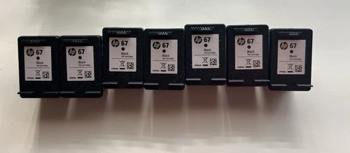 Empty Virgin HP 67 Ink Cartridges