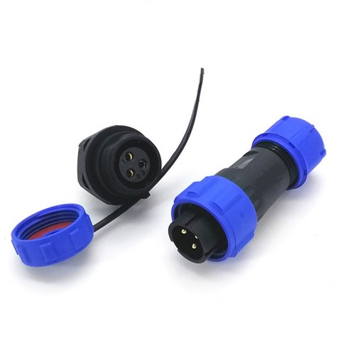 IP68 Protection SP13 3PIN Aviation Connector Pair for Electrical Applications - Picture 9 of 11