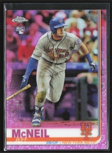 Jeff McNeil 2019 Topps Chrome Pink Refractor RC A #152 New York Mets