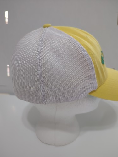 Columbia Hat Cap Men's FlexFit Yellow/White With Green PFG Logo And Fish - Picture 4 of 8