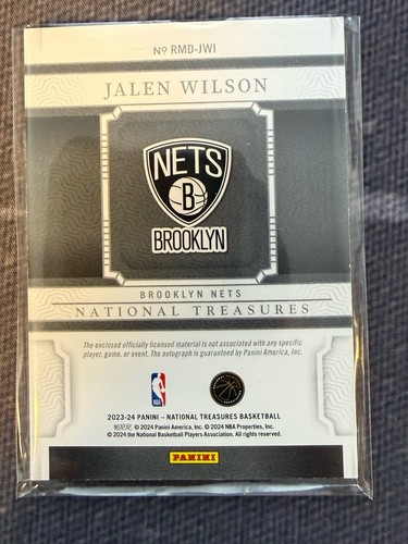 2023-24 Panini National Treasures -Materials Auto #RMD-DWH /99 (AU, MEM, RC) - Bild 4 von 4