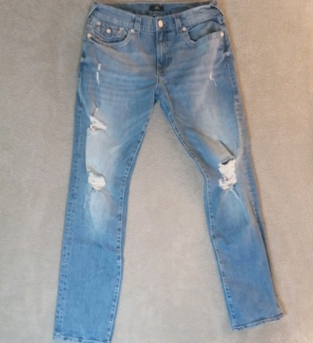 Jeans True Religion Big T Geno con patta strappati rilassati slim donna 34 (34 x 34) - Foto 6 di 19