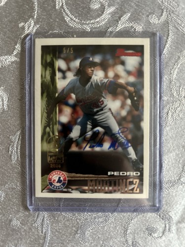 2024 Bowman Buyback Pedro Martinez Auto 5/5 Montreal Expos Auto - 1995 Topps