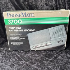 Vintage Phone Mate PhoneMate 3700 Telephone Answering Machine TESTED 100
