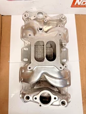 SBC GM CHEVY 383-400 PROCOMP AIR GAP ALUMINUM POLISHED INTAKE MANIFOLD NICE