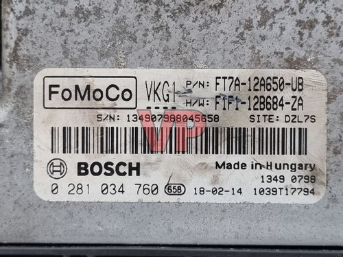 2018 Ford Transit Courier 1.5 ECU Kit BCM Speedo Key Fob - Picture 7 of 21