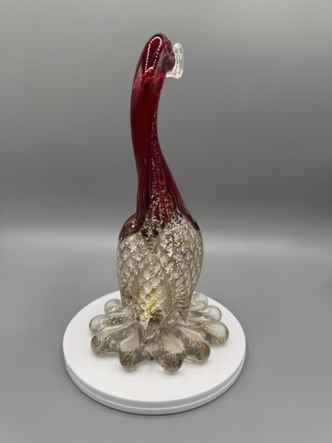 Murano Glass Duck With Gold Flecks - Picture 3 of 9