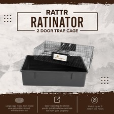 Rugged Ranch Rat Trap, Live Mouse Catch  Release Cage, 1 Pack