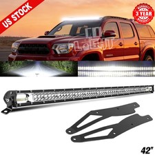 42inch Led Light Bar Upper Roof Ap Bracket Mount For Toyota Tacoma 2005-2015