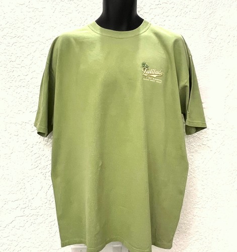 Tee104 T-Shirt Blackwater Bay Garment Dyed Cactus 24½” Chest (L) “Latitude” - Picture 3 of 4