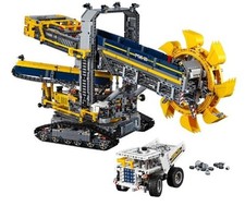 Lego Technic Bucket Wheel Excavator Set #42055 2016 TESTED & WORKING WITH TRUCK