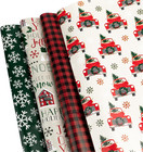 Christmas Wrapping Paper Sheets – 20 Precut (30"X20") Sheets – 4 Unique Holiday