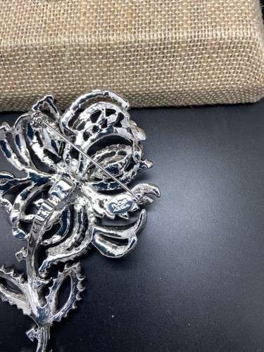 Joan Rivers Private Collection Crystal Flower Brooch Pin Removable Stem $327 - Picture 6 of 14