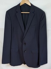 NWOT Hugo Boss Blazer 42L Huge6/Genius5 Slim Fit Sport Coat Navy Wool