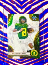 2024 Bowman University’s Best Dillon Gabriel RC White Geometric /5 SSP Oregon