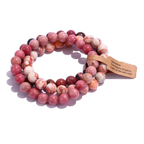 3 Stück Heilkristall Stein Armbänder für Frauen Herren Halbedelstein Edelstein Armband - Bild 1 von 7