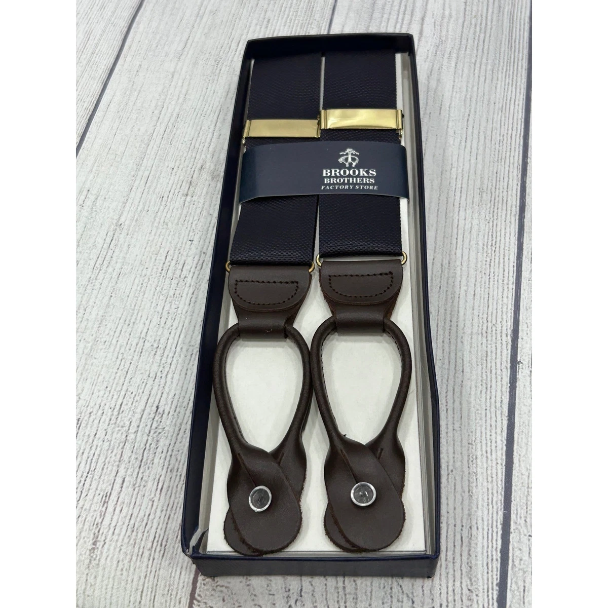 Brooks Brothers Blue Suspenders for Men for sale | eBay