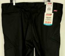 NEW DICKIES Black FLEX Relaxed Fit Straight Leg Work Pants Men's 42 X 32 NWT