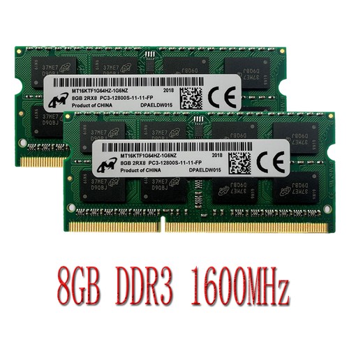 Micron 16GB 2x 8GB 4GB 2GB DDR3 1600MHz PC3-12800S 1.5V SODIMM Laptop Memory LOT - Picture 11 of 11