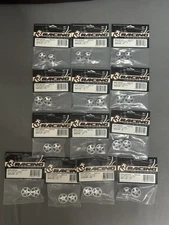 3 Racing AWD-18 Aluminum Front & Rear Rim Silver Color For Kyosho Mini-Z AWD