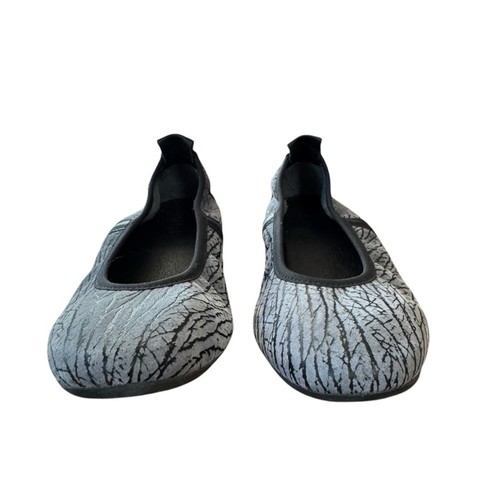 Arche Size 36 (US 5.5) Black/Gray Leather Slip on Flats Shoes - Picture 4 of 12