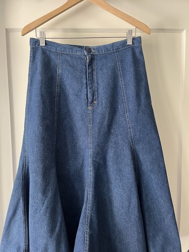 🪶 Vintage Cherokee Long Mermaid Jean Denim Skirt - Women’s Size 12 - Picture 4 of 10