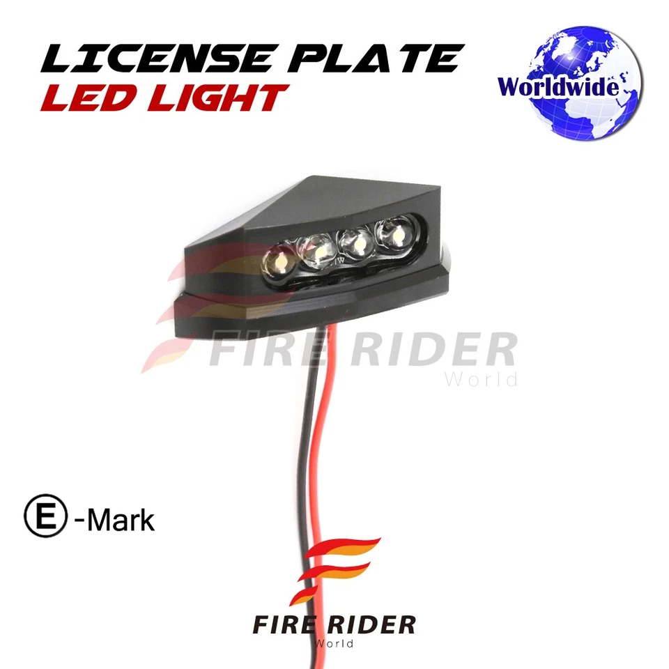 LED License Plate Light for Motorcycles - CNC Aluminum Design T430 - Image 3 of 3
