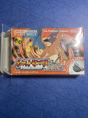 Pokémon Giapponese Rosso Fuoco - Boxato con Adattatore Wireless GBA - Gameboy Advance - Foto 14 di 20