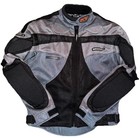 Field Sheer Mach 1 Silver/Black/Grey Full Zip Motorcycle Jacket Mens Size M