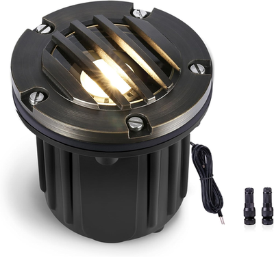 #ad Brass Well Light LED 12V Ip65 In Ground Outdoor Landscape Lighting Replaceabl $67.81