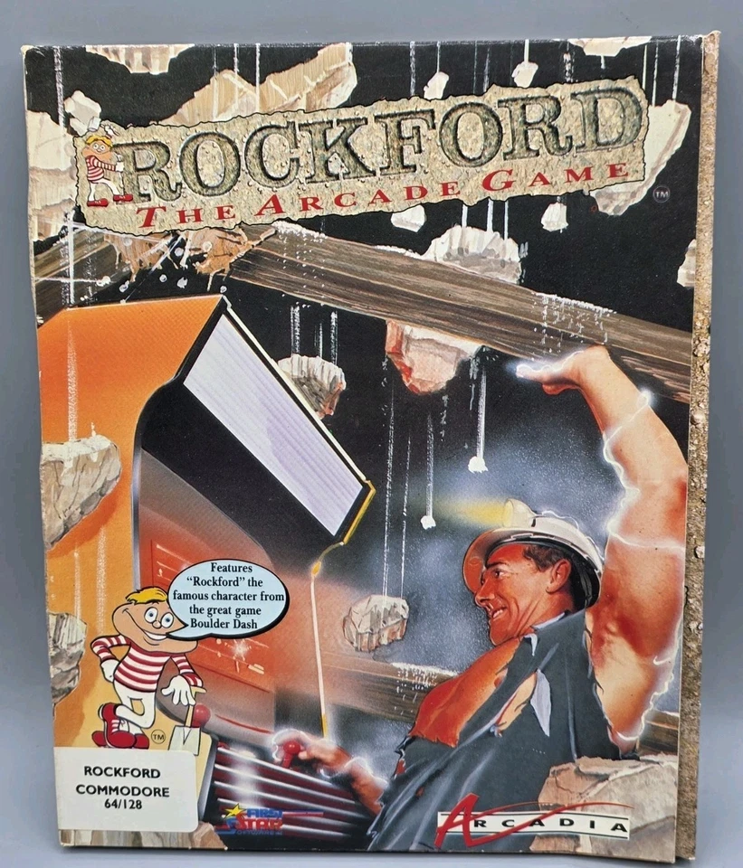 VINTAGE 1988 Rockford Commodore 64/128 Computer Game Floppy Disk - CIB - Image 2 of 4
