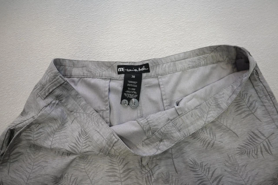 Pantalones Cortos de Golf Travis Mathew Florales Planos Ajuste Seco Elastizados Atléticos Para Hombres Talla 38 Foto 4 de 4