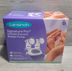Lansinoh Signature Pro Double Electric Breast Pump - White/Purple