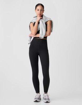 GAP GapFit Sky High Studio Pocket Leggings Black Size - Large NWT $54.99