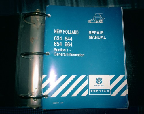 Manual de reparación de empacadora redonda New Holland 634 644 654 y 664 - Imagen 4 de 4