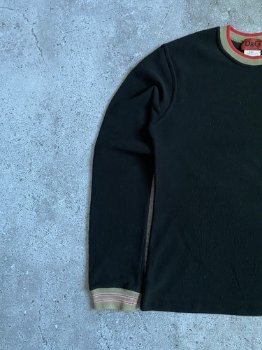 Sudadera informal vintage Dolce & Gabanna para hombre negra polar cremallera nieve talla L - Imagen 2 de 15