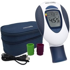Microlife (Deluxe Kit) Digital Peak Flow Meter Tests PEF / FEV1 / Early... 