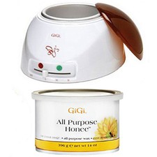 GiGi Wax Warmer 0225  GiGi 14oz All Purpose Honee Wax Can 0330 Hair Removal Kit