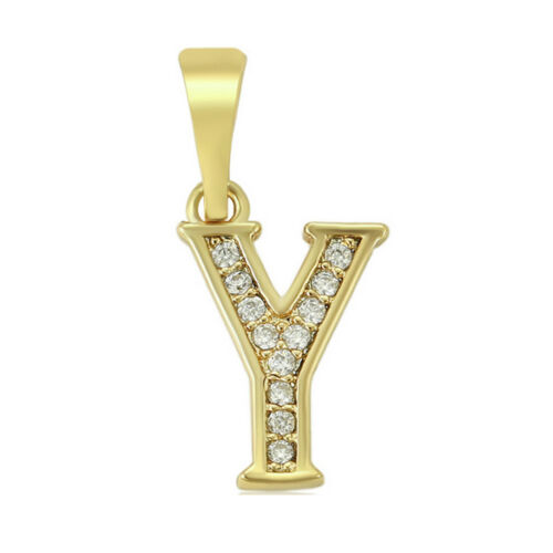 Collar colgante con nombre inicial enchapado en oro 14K más cadena. Laminado dorado - Imagen 29 de 30