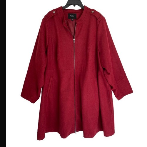 Torrid Wool Coat Fit Flare Womens Corpcore Classic Minimalist Career 5X - Picture 3 of 8