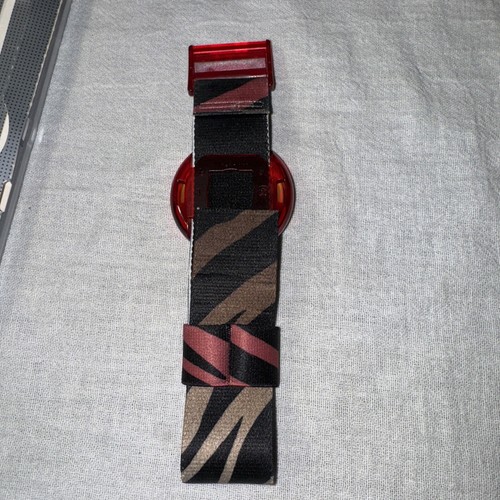 1990, Vintage PWK134 Pop Swatch, 'Maharajah' NOS Watch New In Case Striped Band - Picture 7 of 9