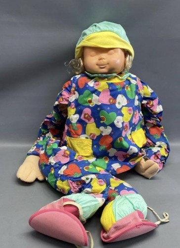 VNT 1995 Suzie Stretch Irwin Toys Double Face Sleep Awake Doll 48" 90’s W/Box - Bild 4 von 7