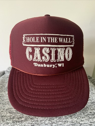 Hole In The Wall Casino Danbury WI 1980 Trucker Snap back Adjustable With Mesh